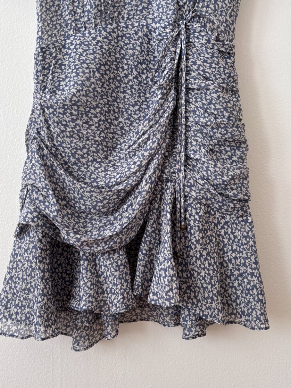 Veronica Beard Dakota Silk Ruched Mini Dress - Picture 5 of 7